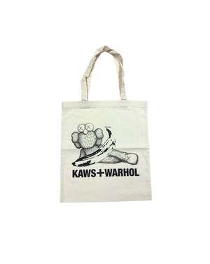 KAWS x Warhol Canvas Tote Bag